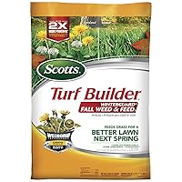 Scotts Turf Builder WinterGuard Fall Weed & Feed3, Weed Killer Plus Fall Fertilizer, 5,000 sq. ft., 14.29 lbs.