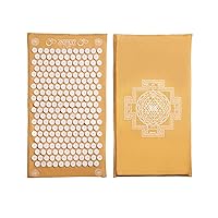 Acupressure Mat Light Level, Organic Cotton GOTS Certified, HSA/FSA Eligible, Ethically Handcrafted in India, Sustainable and Durable. Acupuncture relieves Stress, Tension