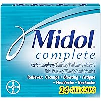 Midol Menstrl Glcap Size 24s Midol Maximum Strength Menstrual Complete Pain Relief
