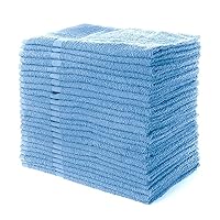 Simpli-Magic Cotton Hand Towels, 12 Pack, 16” x 27”, Blue
