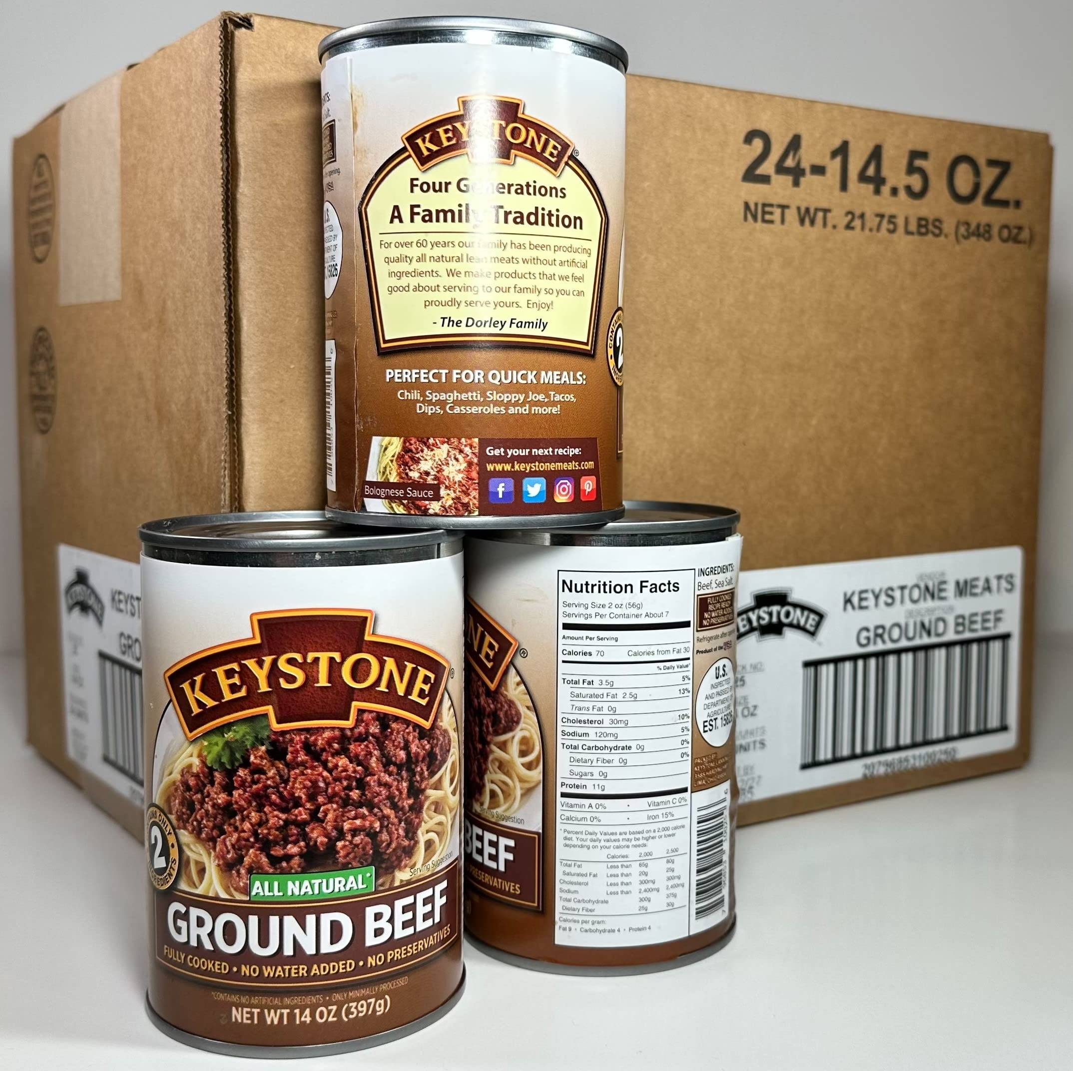 Mua Keystone Meats Canned Ground Beef 14 Ounce Cans Case Pack of 24 ...