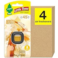 LITTLE TREES Car Air Freshener. Vent Liquid Provides Long-Lasting Scent for Auto or Home. Add a Splash of LITTLE TREES to Your Vent. Golden Vanilla, 4 Air Fresheners