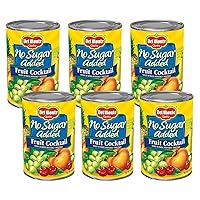 Del Monte No Sugar Added Fruit Cocktail Packed in Water, Multi, 14.5 Oz