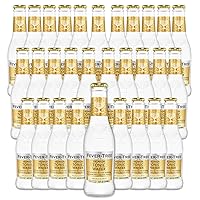 Fever Tree Premium Tonic Water - Premium Quality Mixer and Soda - Refreshing Beverage for Cocktails & Mocktails 200ml Bottle - Pack of 30