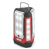 Coleman Multi-Panel Rechargeable LED Lantern, Water-Resistant Lantern with Removable Magnetic Light Panels, Built-In Flashlight, & USB Charging Port; Great for Camping, Hunting, Emergencies, & More