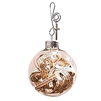 Rescued Antique Bible Glass Tree Decor & Christmas Easter Ornaments with Silver Cross - Hanging Accessories For Home, Office, Church - Unique Gift for Friends, Family, Pastor