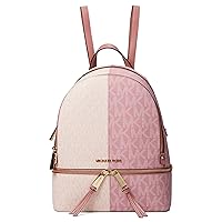 Michael Kors Rhea Zip Medium Backpack Smokey Rose Multi 2 One Size