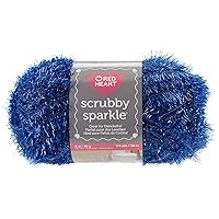 Red Heart Blueberry Scrubby Sparkle Yarn 12/Pk 12 Pack