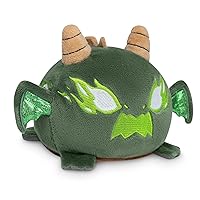 The Original Casting Shadows Reversible Dragon Plushie - Haze Greentongue + Haze The Devastator - Cute Sensory Fidget Stuffed Animals That Show Your Mood
