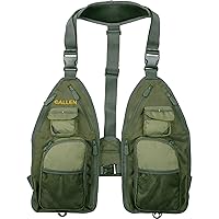 Allen Company Ultra-Light Gallatin Strap Pack Fishing Vest, Fits up to 4 Tackle/Fly Boxes, 14 Accessory Pockets