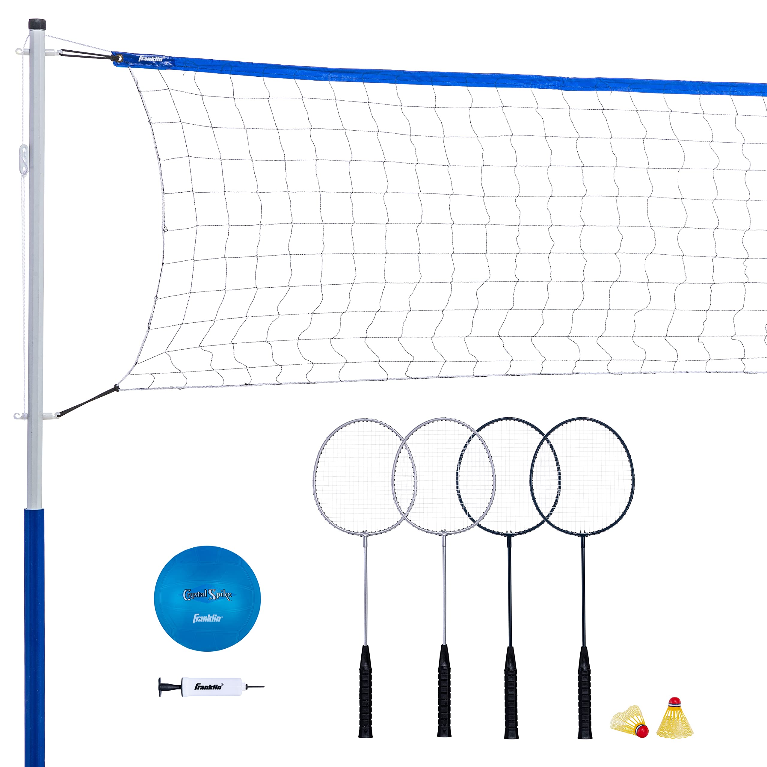 Franklin Sports Volleyball and Badminton Set