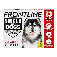 Shield Flea & Tick Treatment for X-Large Dogs 81-120 lbs., Count of 3