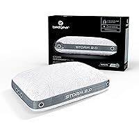 Bedgear Storm Performance Pillow - Size 2.0 - Cooling Bed Pillow for Hot Sleepers - Medium-Firm Pillow for All Sleep Positions, Hypoallergenic, Washable & Removable Cover