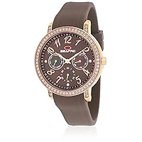 Women's SP4414 Swell Brown Stainless Steel Case with Silicone Strap Watch