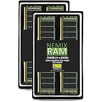 NEMIX RAM 256GB (4X64GB) DDR5 5600MHZ PC5-44800 2Rx4 ECC RDIMM Registered Server Memory Kit