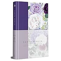 Biblia RVR1960 Tapa dura y tela morada con flores tamaño manual / Spanish Bible RVR 1960 Handy Size Large Print Hardcover Cloth with Purple Floral Biblia RVR1960 Tapa dura y tela morada con flores tamaño manual / Spanish Bible RVR 1960 Handy Size Large Print Hardcover Cloth with Purple Floral Hardcover Paperback