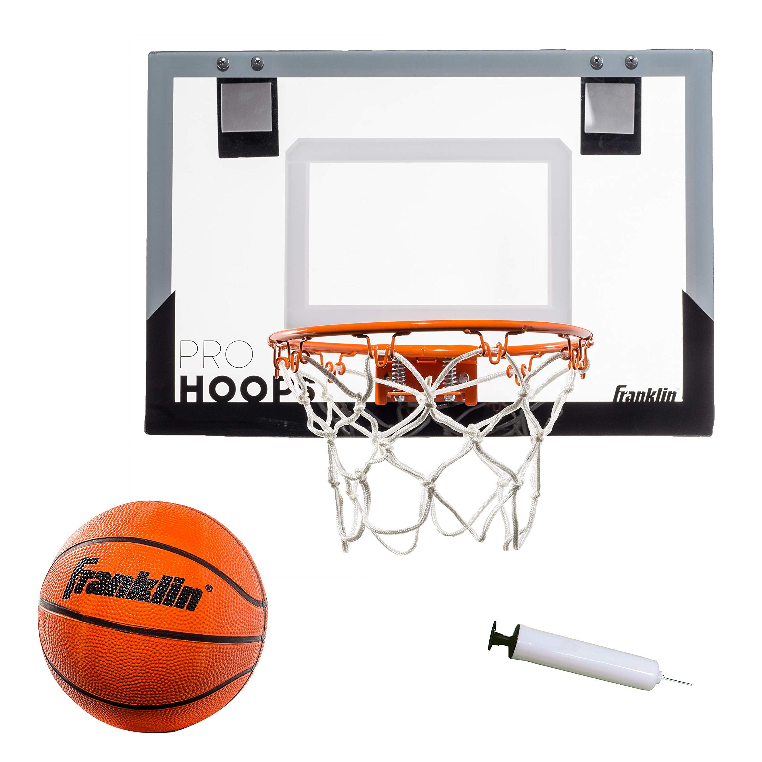 Franklin Sports Mini Basketball Hoops - Kids Indoor Over the Door Mini Hoop + Basketball Sets - Perfect Game Accessory for Bedroom + Office