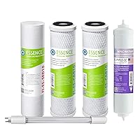 APEC Water Systems Filter-Set-ESPHUV-SS High Capacity Replacement Cartridges for ROES-PHUV75 Reverse Osmosis Water Filtration System Stage 1-3, 5&7,White