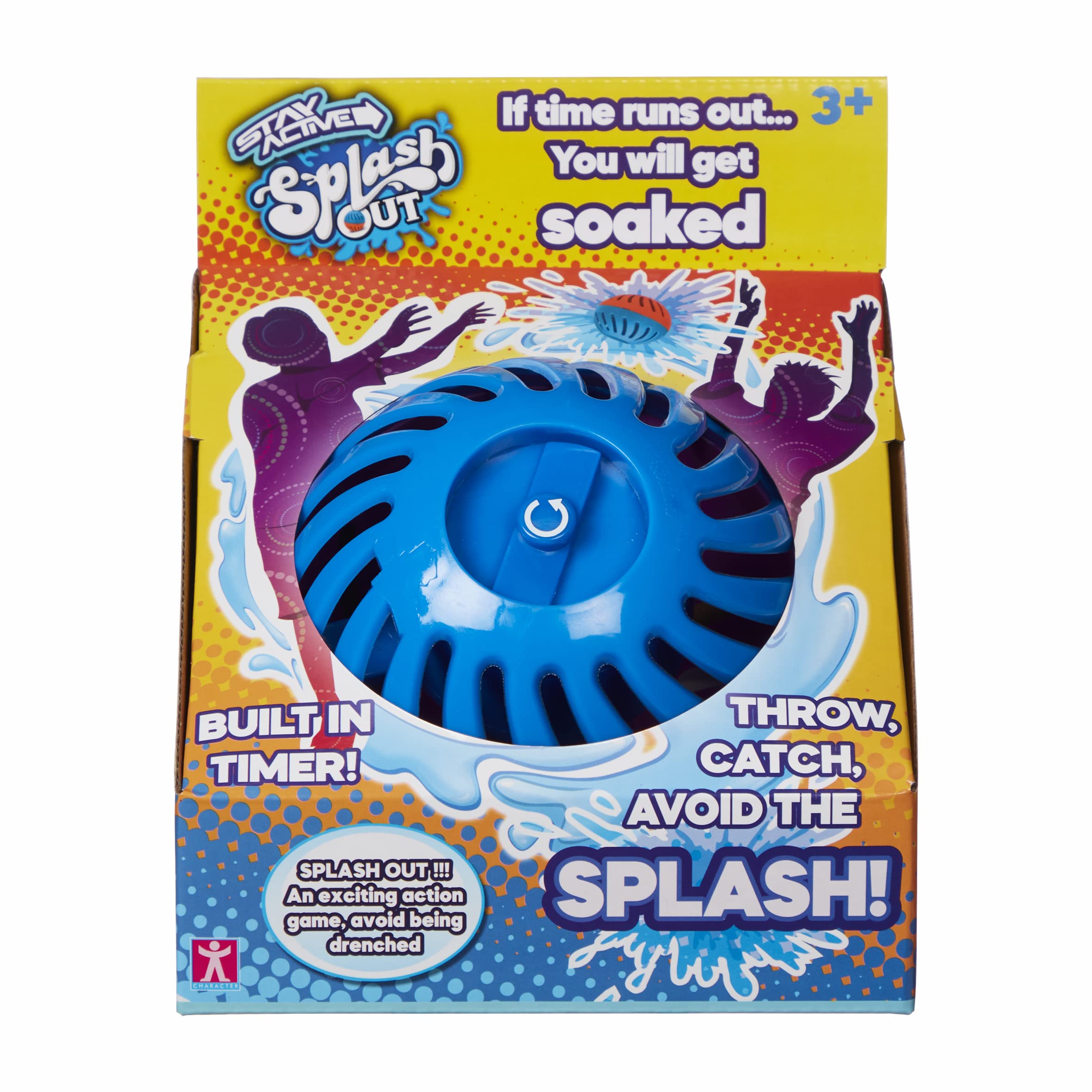 STAY ACTIVE SPLASH OUT throwing & catching water bust with timer balloon indoor outdoor activity fun family toy game boys girls game