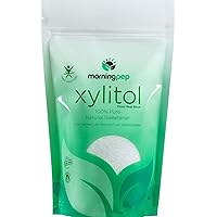 Morning Pep Sample Size Pure Birch Xylitol (Keto Diet Friendly) Sweetener with no Aftertaste 4 OZ (Not from Corn) Non GMO Kosher Gluten Free Product of USA. 4 Onces