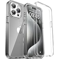 ORIbox for iPhone 15 Pro Max Case Gray, [Military-Grade Drop Defense] [Rugged Dual-Layer Design] Anti-Fall Case for iPhone 15 Pro Max Phone Case, Force Armor Series, 6.7 inch, Gray