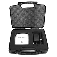 CASEMATIX Pico Mini Projector Case Compatible with LG CineBeam PF50KA, PH30JG, PF50, PH30, PH150G, PH550 and Other Pico Projectors and Accessories - Hard Shell Outer and Customizable Foam, Case Only