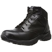 Timberland PRO Men's 5 Inch Valor Soft Toe Waterproof Duty Boot,Black Smooth With Textile,3.5 M US