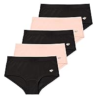 Lucky & Me | Annika Girls Boyshort Panties | Soft Cotton Blend Underwear | 5-Pack