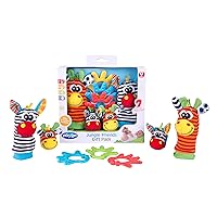 Playgro Baby Toy Jungle Friends Gift Pack 0182436107 for baby infant toddler children is Encouraging Imagination with STEM/STEAM for a bright future - Great Start for A World of Learning