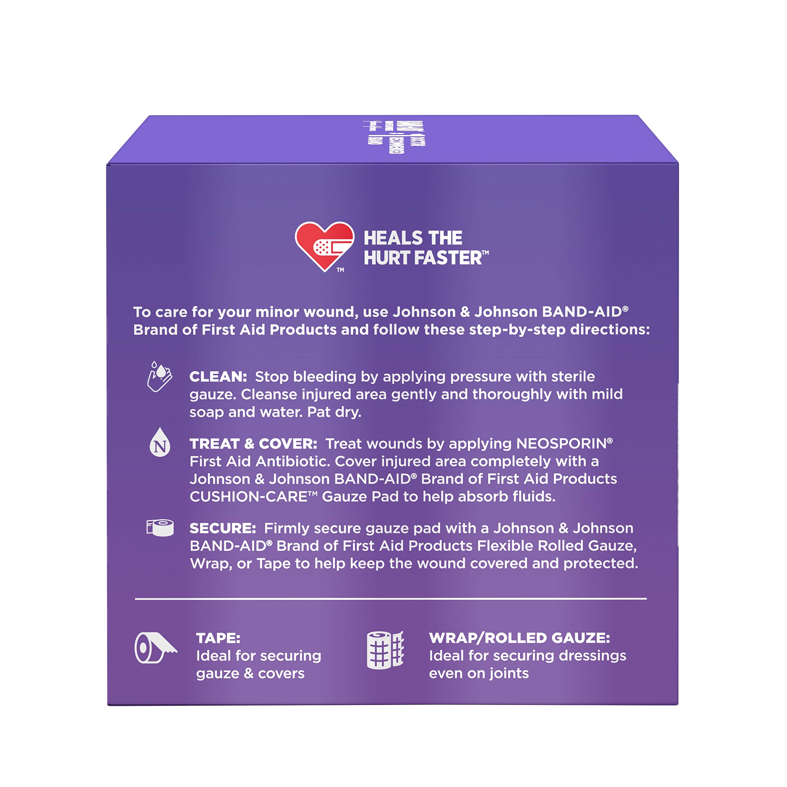 Band-Aid Brand Medium Gauze Pads, 3x3 Inch (Pack of 25)