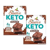 Swerve Sweets Brownie Baking Mix - Keto Diet Friendly, Low Carb, Gluten Free, Easy to Make and Just 5g Net Carbs, 12 Oz (Pack of 2)