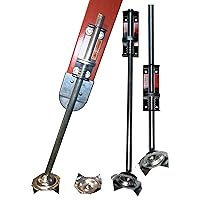 Steel Extension Ladder Leveler with Secure Adjustable Rotating Cleated Feet for Unstable, Slippery, and Uneven Surfaces Meets OSHA Safety StandardsANSI 14.8