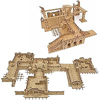 TowerRex DND Terrain Bundle, Dungeon Wargaming Building for 28mm Miniatures, DND Accessories for Dungeons & Dragons, Pathfinder, Warhammer