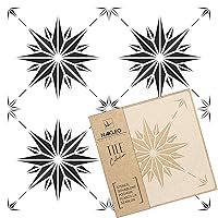 Estrella Tile Reusable Plastic Stencil // Moroccan Geometric // Floor Wall (7.9x7.9