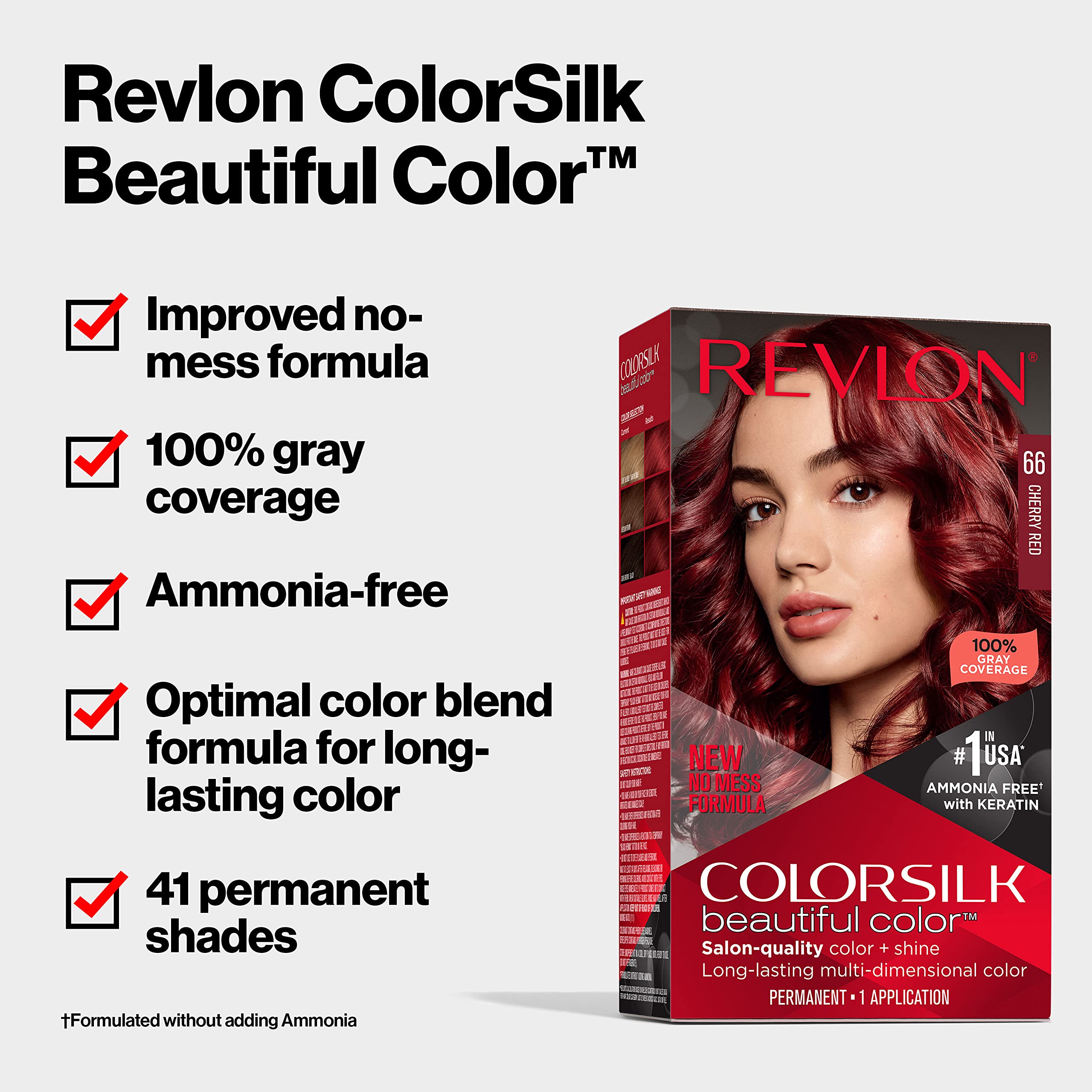 Revlon Permanent Hair Color, Permanent Blonde Hair Dye, Colorsilk with 100% Gray Coverage, Ammonia-Free, Keratin and Amino Acids, Blonde Shades (Pack of 3)