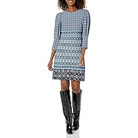 Vince Camuto Women's Casual Stretch Printed Dress