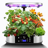 Hydroponics Growing System, 30W 120pcs Growing Light, 12 Pods Smart Herb Garden Kit with Automatic Timer, Up to 30