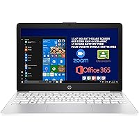 2021 HP Stream 11.6 inch Laptop Computer Intel Celeron N4020 upto 2.8 GHz, 4GB RAM, 64GB eMMC Storage, Win 10 Home S, 13h Battery Life, Office 365 1Year, White, Plus Vgsion Upgrade and Bundle Software