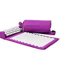 Acupressure Mat and Pillow Set for Pain Relief, Stress Reduction and Relaxation.