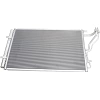 Evan Fischer A/C Condenser Compatible With 2014-2016 Hyundai Elantra, Fits 2015-2018 Kia Forte, Fits 2016-2017 Hyundai Elantra GT, Aluminum Core With Receiver Drier HY3030162