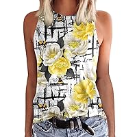 SNKSDGM Tank Tops for Women Summer Loose Fit Trendy Deep V-Neck Letter Printed Fashion Sleeveless Shirts Camisole Vest