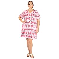 Ruby Rd. Womens Womens Plus-Size Floral Print Dress