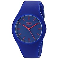 TKO Unisex Sports Rubber Band Fun Blue Ice Watch TK643BL