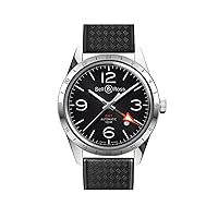 Bell and Ross Vintage Black Dial GMT Men's Watch BRV123-BL-GMT-SRB