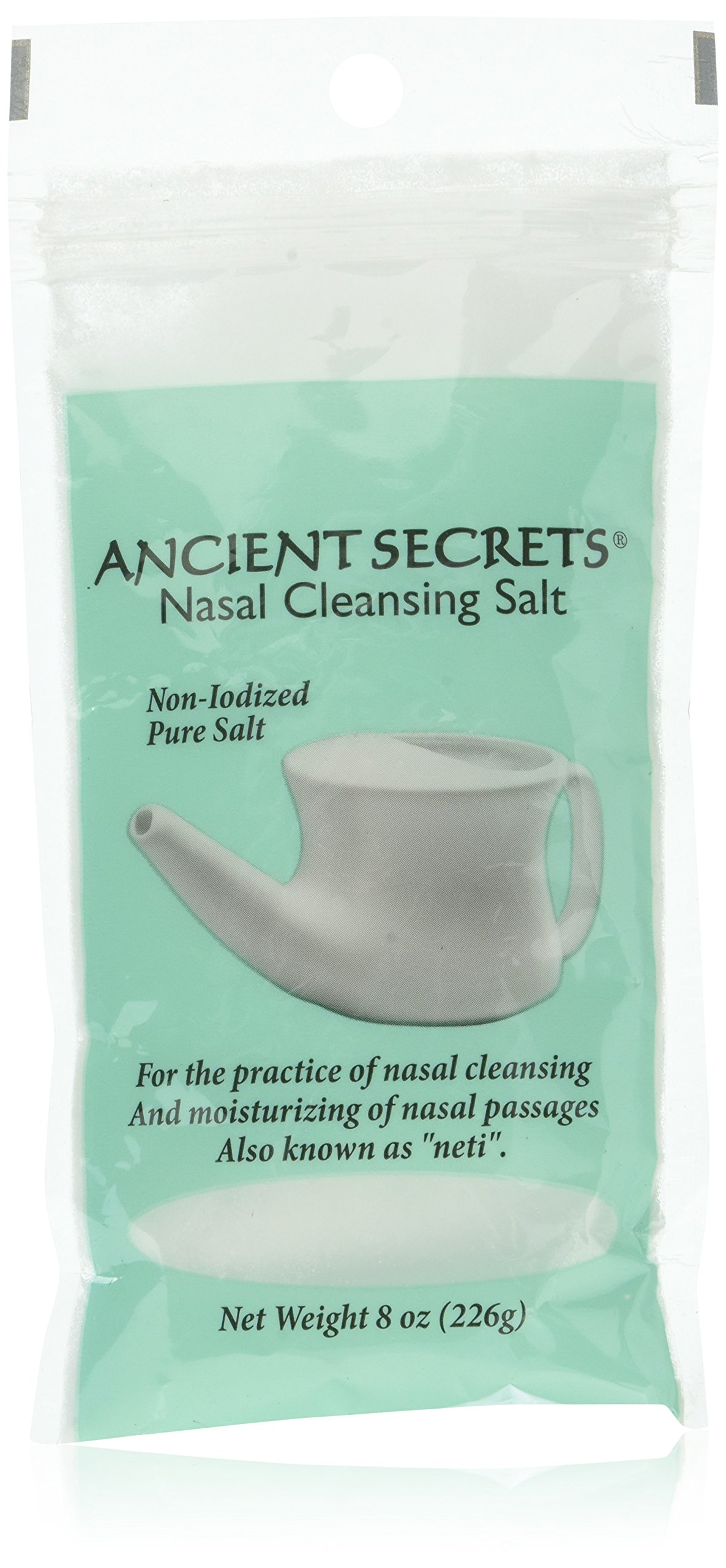 Ancient Secrets Nasal Cleansing Pot Salt, 8 Ounce
