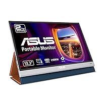 ASUS ZenScreen OLED 13.3” 1080P Portable USB Monitor (MQ13AH) - Full HD, 100% DCI-P3, 1ms, Delta E < 2, HDR-10, Eye Care, USB Type-C, Mini HDMI (Renewed)