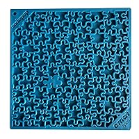 SodaPup Jigsaw eMat – Durable Lick Mat Feeder Made in USA from Non-Toxic, Pet-Safe, Food Safe Rubber for Mental Stimulation, Avoiding Overfeeding, Fresh Breath, Digestive Health, Calming, & More