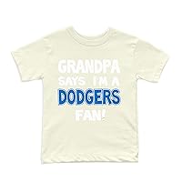 NanyCrafts' Grandpa Says I'm a Dodgers Fan Kids Shirt, Children Dodgers Fan