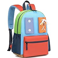 Waterproof Kids Backpack Lightweight Kindergarten SchoolBag Bookbag Preschool Bag with Buckles,Laces for Boy Girl
