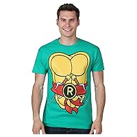 Mighty Fine TMNT Teenage Mutant Ninja Turtles Raphael Costume Green Adult T-Shirt Tee (X-Large)
